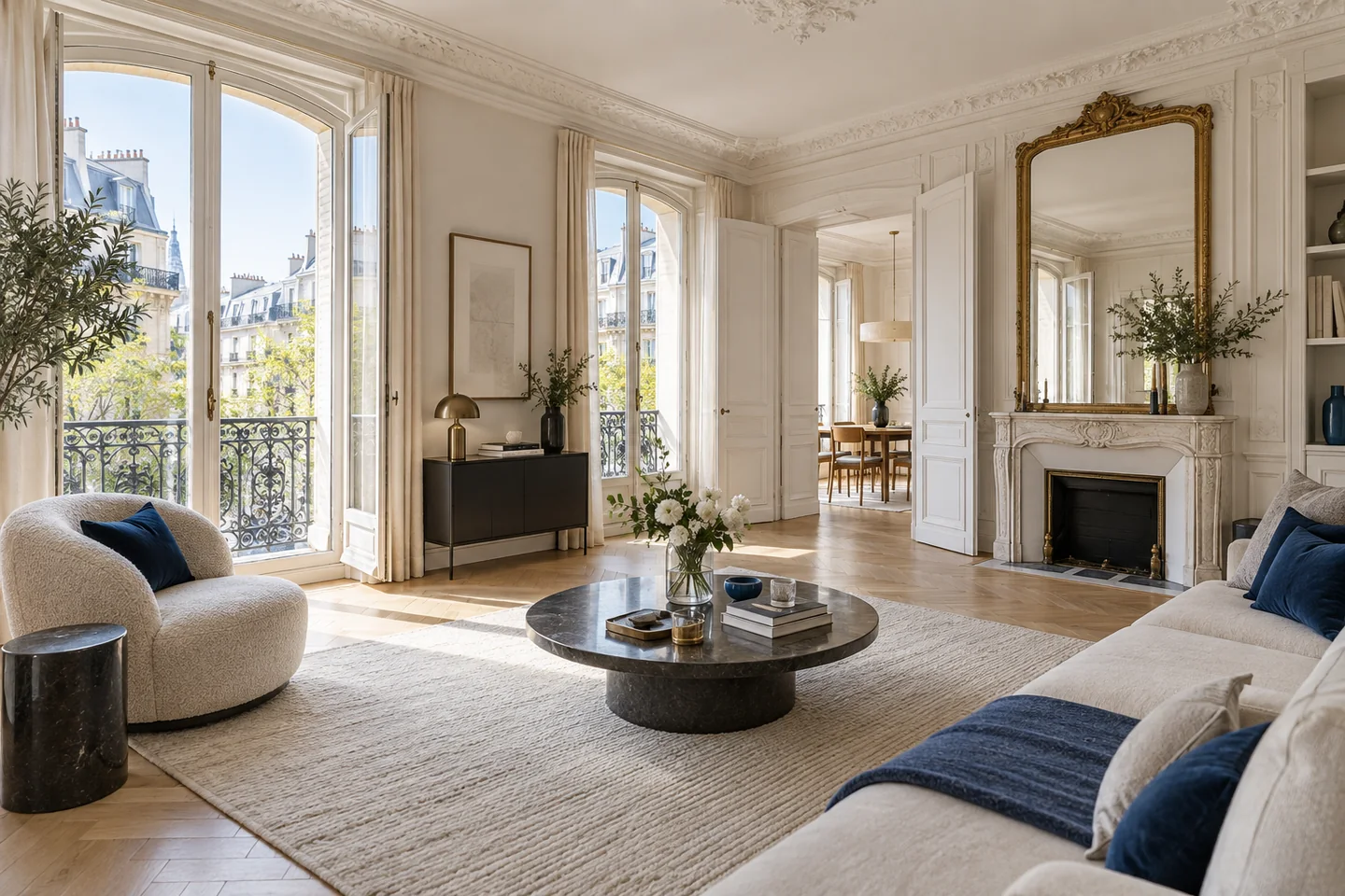 Appartement parisien lumineux, visuel d’illustration