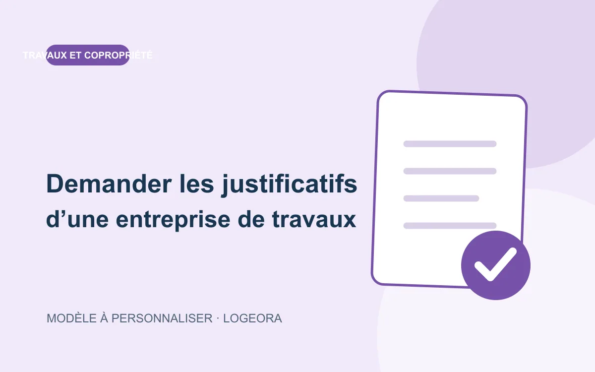 Illustration du modèle « Demander les justificatifs d’une entreprise de travaux »