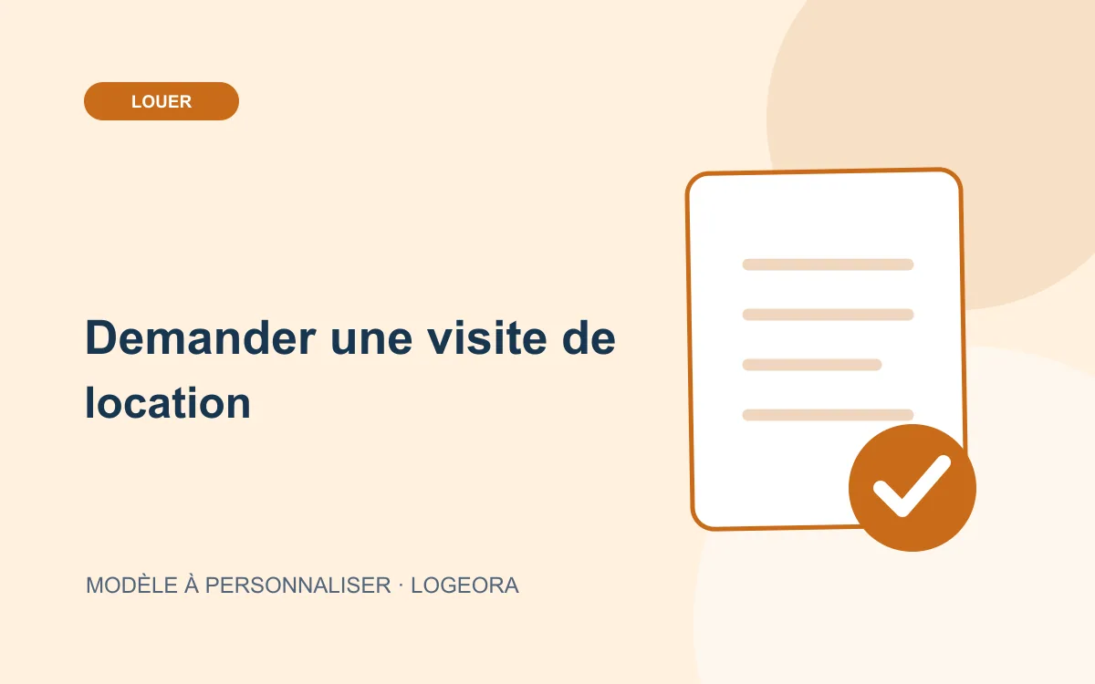 Illustration du modèle « Demander une visite de location »
