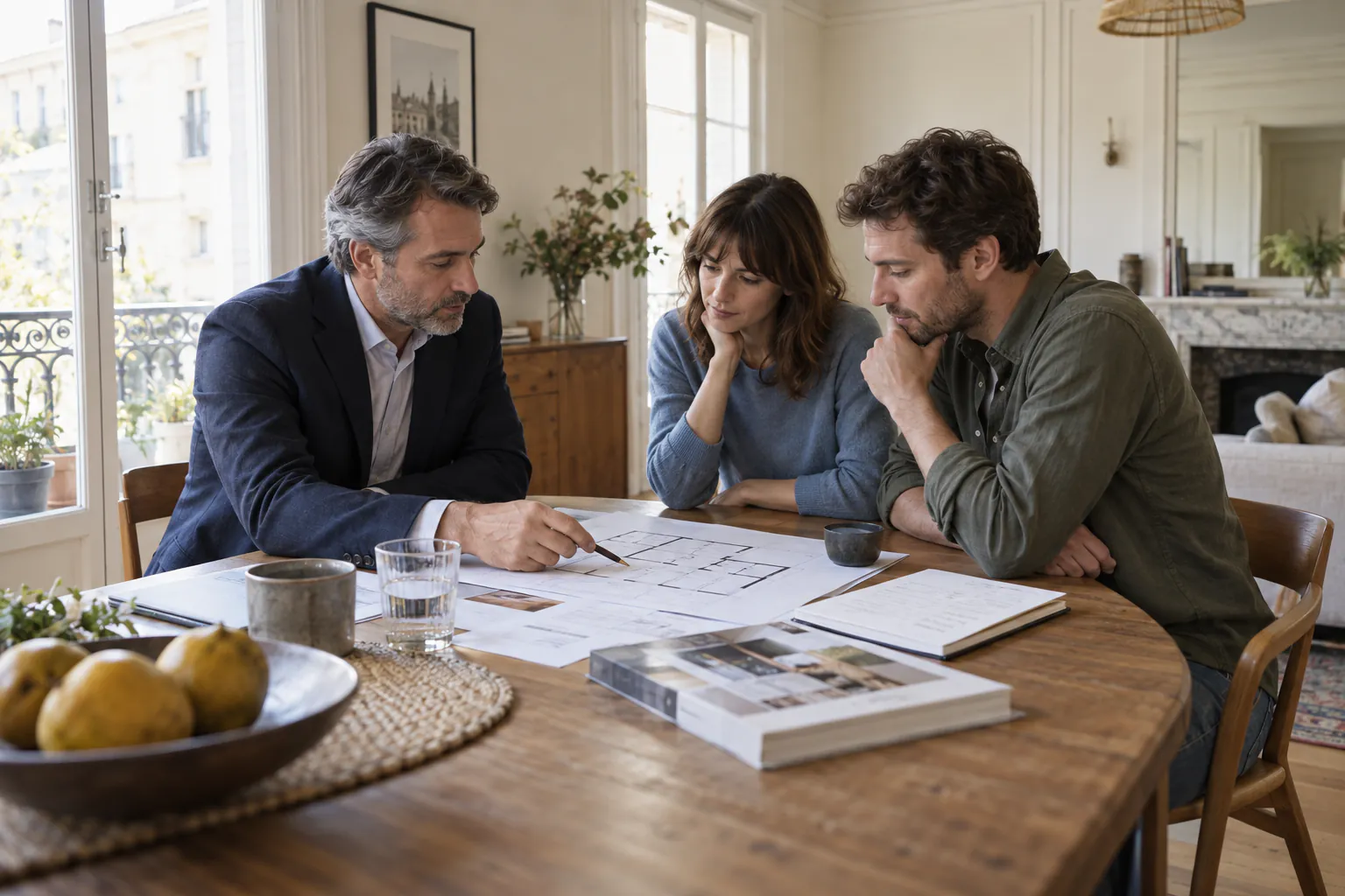 Estimation immobilière préparée à partir du plan et des caractéristiques du logement